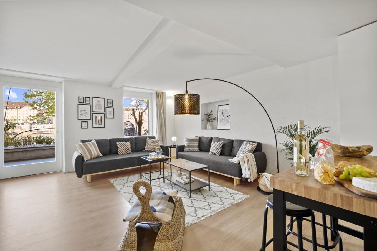 Апартаменты True Basel - Zentral I Terrasse Mit Rheinblick Экстерьер фото
