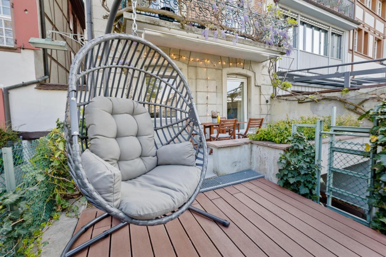Апартаменты True Basel - Zentral I Terrasse Mit Rheinblick Экстерьер фото